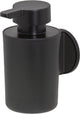 Tiger tune - distributeur de savon 180 ml - sans perçage - ruban adhésif 3m - métal noir brossé noir