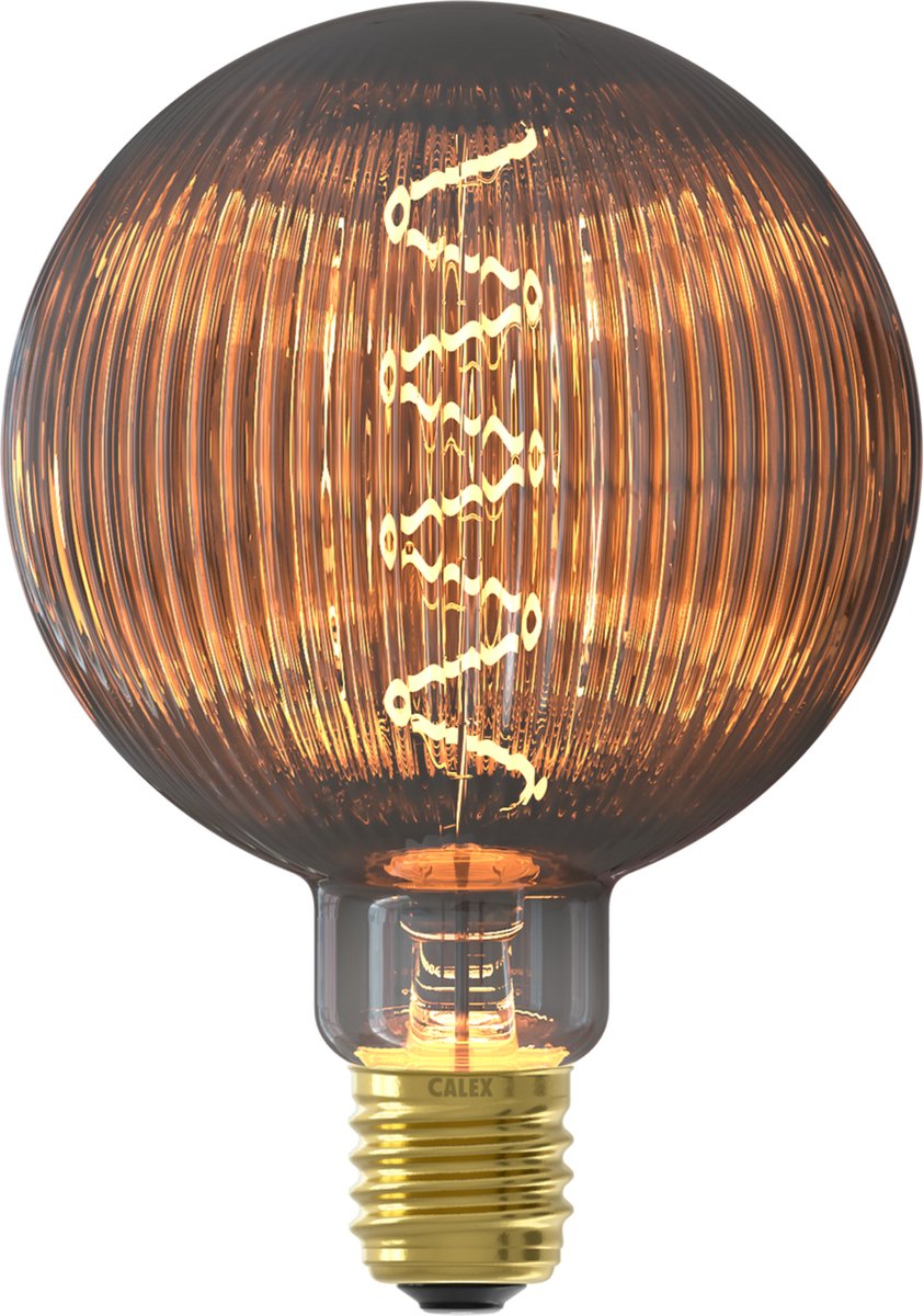 Lampe LED Calex pulse nantes - e27 - source de lumière à filament - lumière blanc chaud - verre fumé