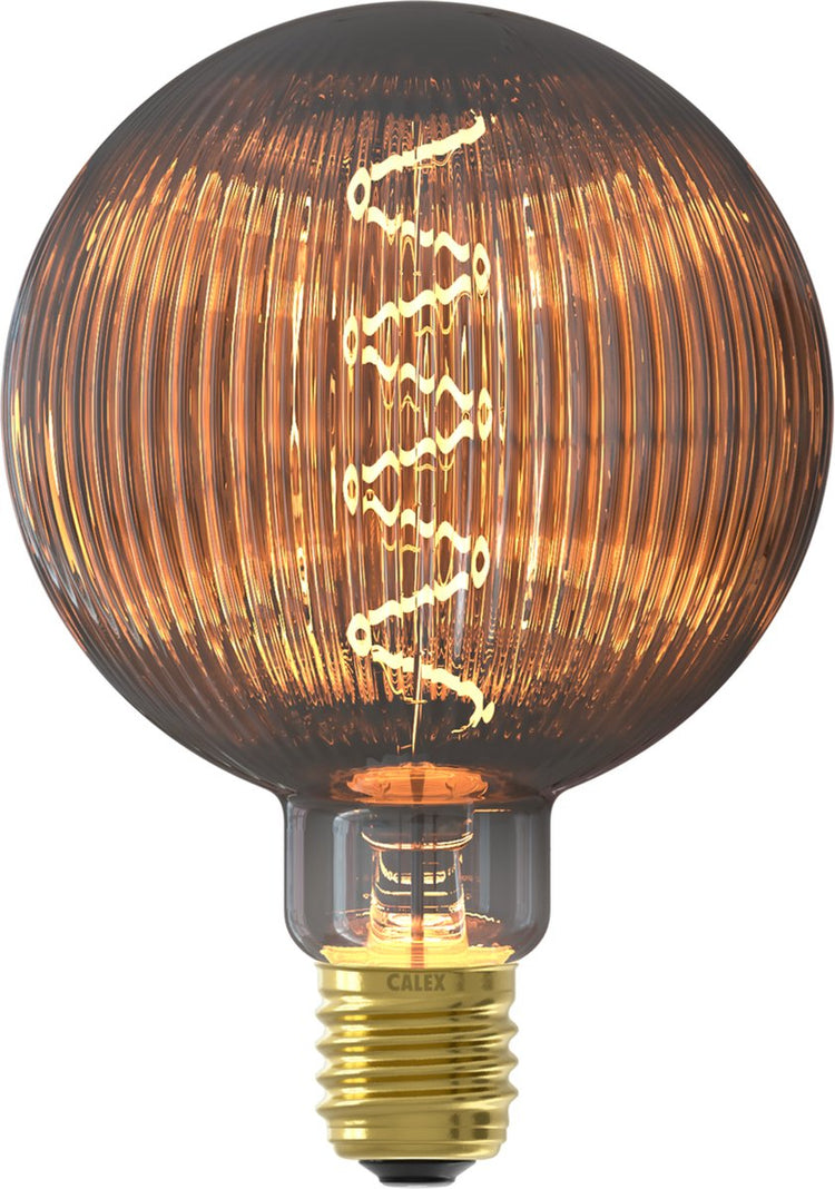 Lampe LED Calex pulse nantes - e27 - source de lumière à filament - lumière blanc chaud - verre fumé