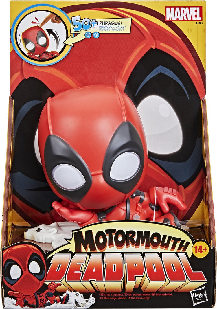Hasbro marvel figurine électronique motormouth deadpool 13 cm jouets d'action