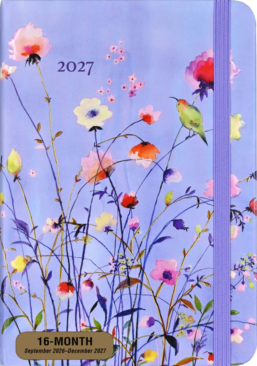 Agenda 16 mois Peter Pauper fleurs sauvages lavande 2027