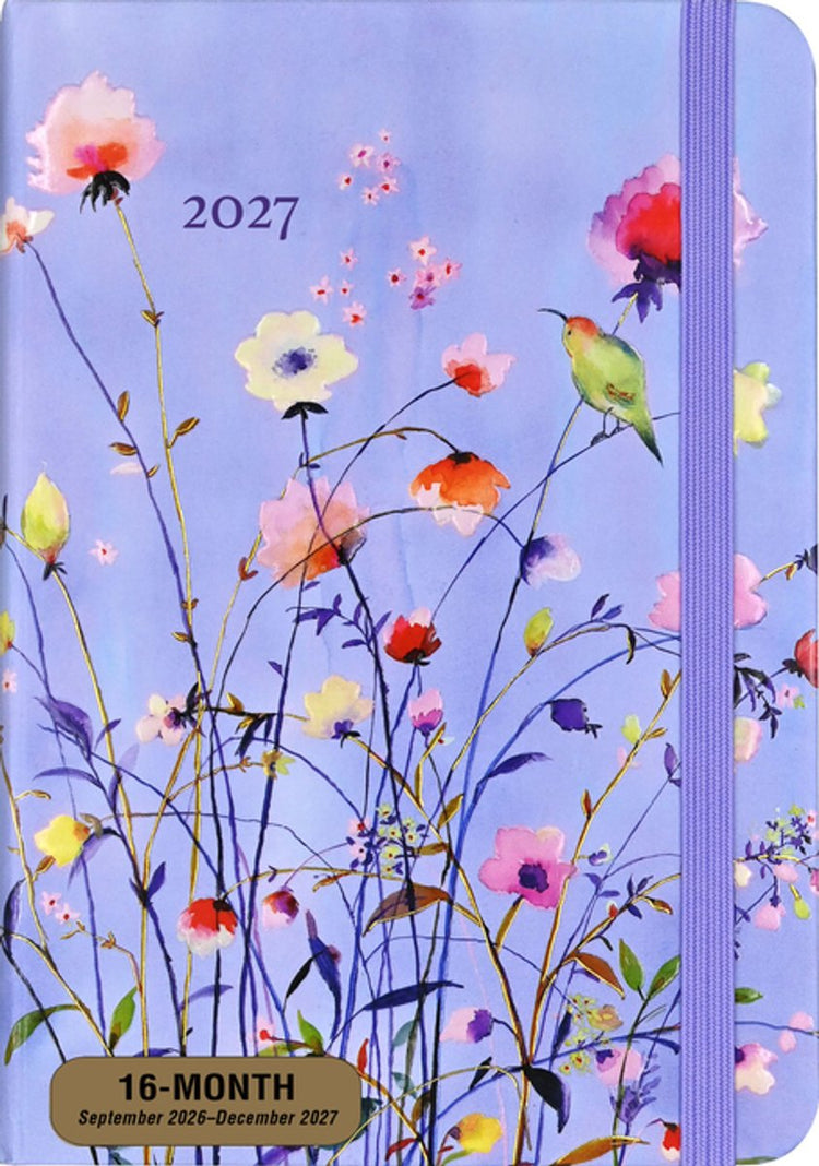 Agenda 16 mois Peter Pauper fleurs sauvages lavande 2027