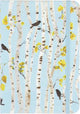 Carnet compact Peter Pauper - bois de bouleau - avec fermeture élastique - 13x18 cm