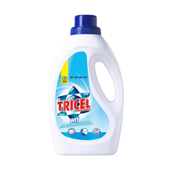 Détergent liquide ultra blanc Tricel (6x 1,5 litres)