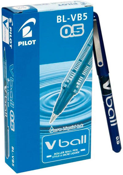Pilot boligrafo de tinta líquida roller v-ball bleu 0,3 mm (12 pièces)