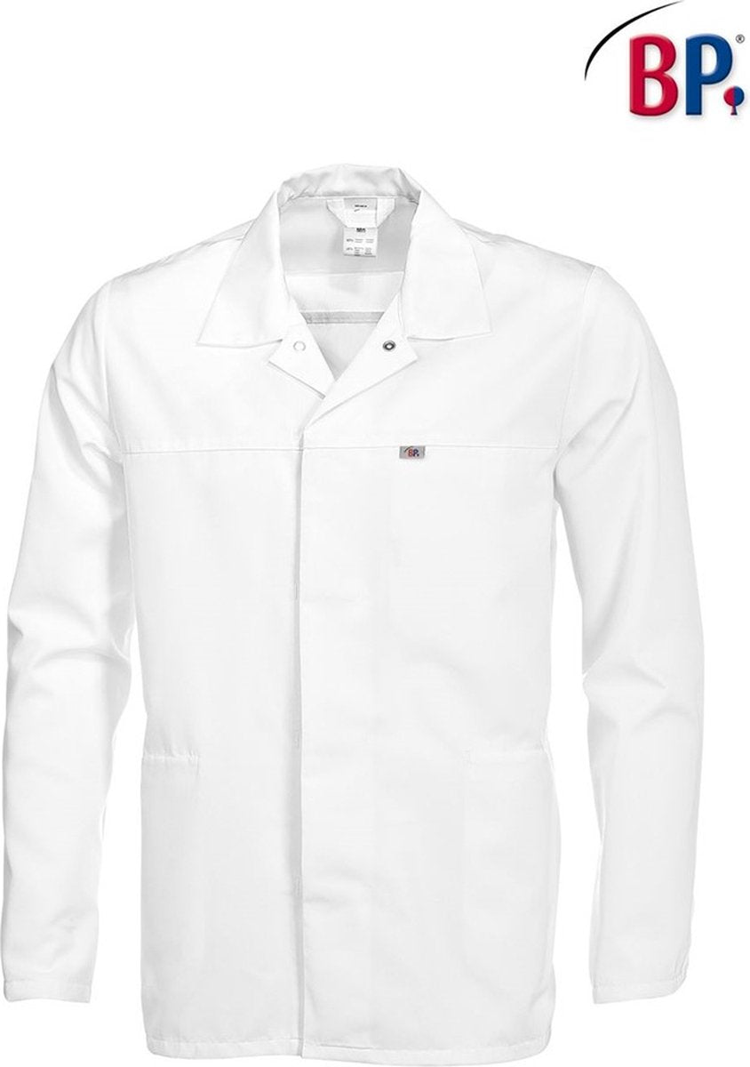 Bp 1670-500-21 manteau d'entretien jack pour son ourlet - blanc - s
