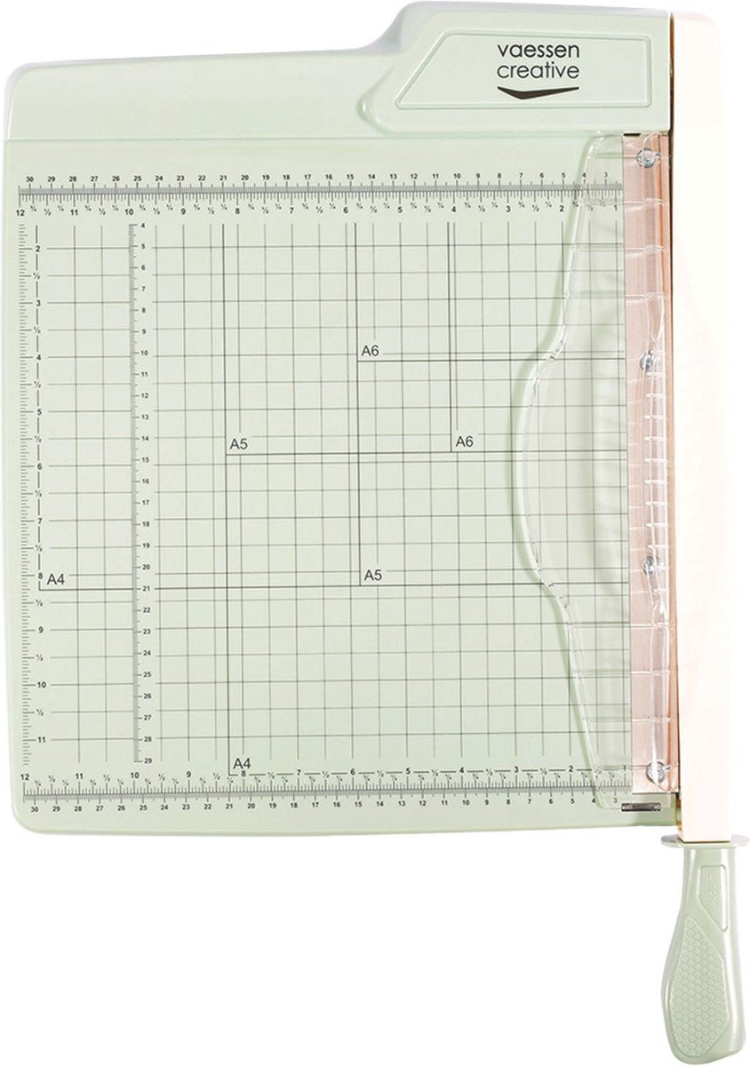 Coupe-papier guillotine Vaessen creative - 30,5 x 30,5 cm - menthe