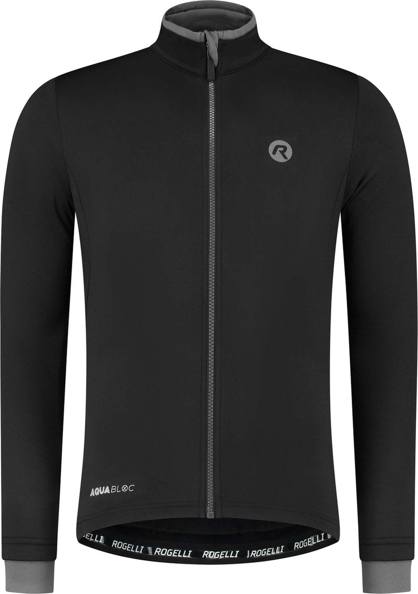 Rogelli chemise de cyclisme essentielle - manches longues - homme - noir - taille 3xl