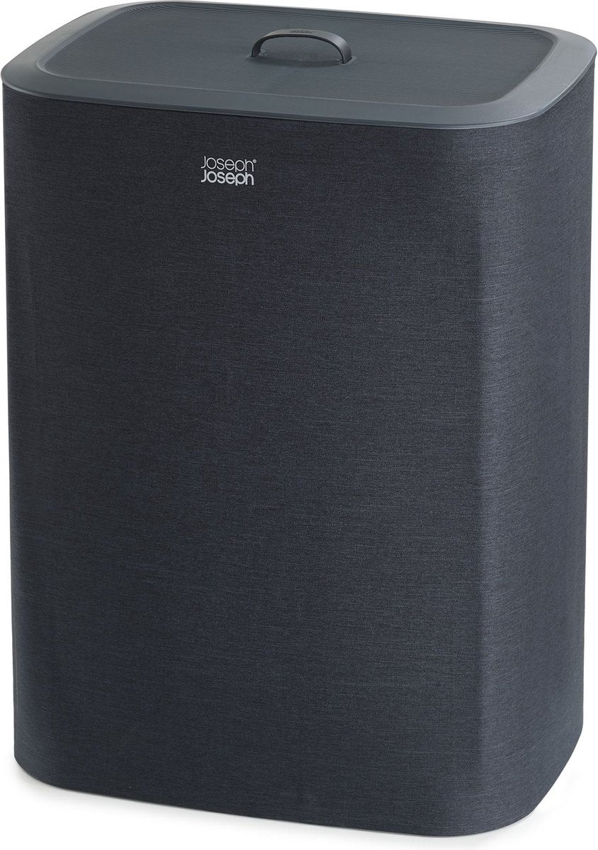 Joseph joseph panier à linge tota - 2 compartiments - tri du linge - 90 litres - noir