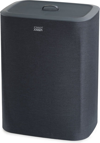 Joseph joseph panier à linge tota - 2 compartiments - tri du linge - 90 litres - noir