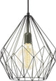 Lampe à suspension Eglo Carlton - e27 - ø 31 cm - noire