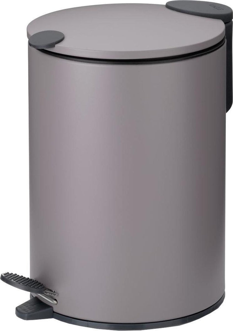 Kela poubelle à pédale, 3 l, gris clair - | mat