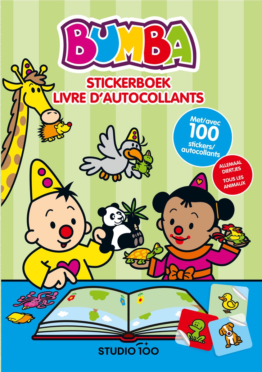 Livre d'autocollants Studio 100 bumba - animaux