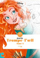 Hachette héros disney grand bloc - trompe-l`oeil tome 2 - coloriage par numéro - livres de coloriage pour adultes - hachette