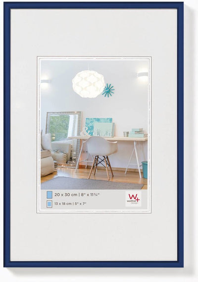 Walther new lifestyle - cadre en plastique - format photo 50x70 cm - bleu