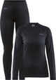 Craft core dry baselayer thermodurci femme - noir - taille m