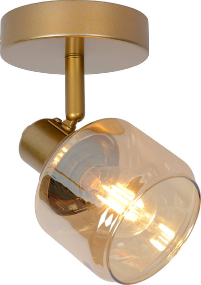 Lucide bjorn - spot de plafond (plafonnier) - 1xe14 - laiton doré mat