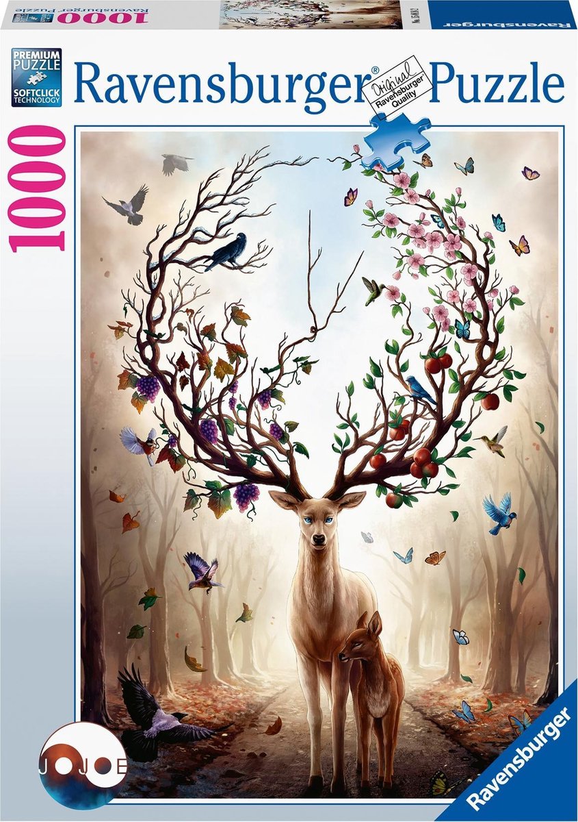 Ravensburger puzzle cerf fantastique - puzzle - 1000 pièces