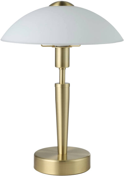 Eglo solo 1 - lampe de table - e14 - ø26 cm - or, blanc