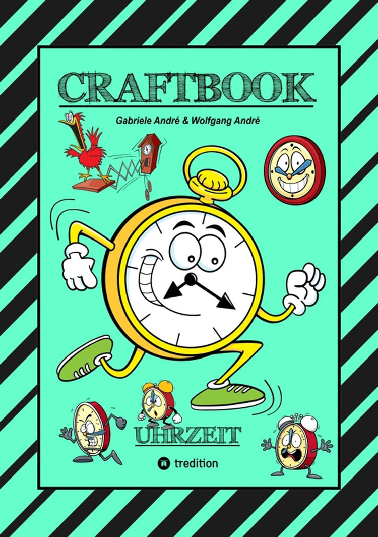 Craftbook - c'est tout ! 85 - livre d'artisanat - lecture de l'heure - bastelvorlage lecture - jeu de l'heure des dominos - ausmalmotive - heure de la journée - ratsel - images
