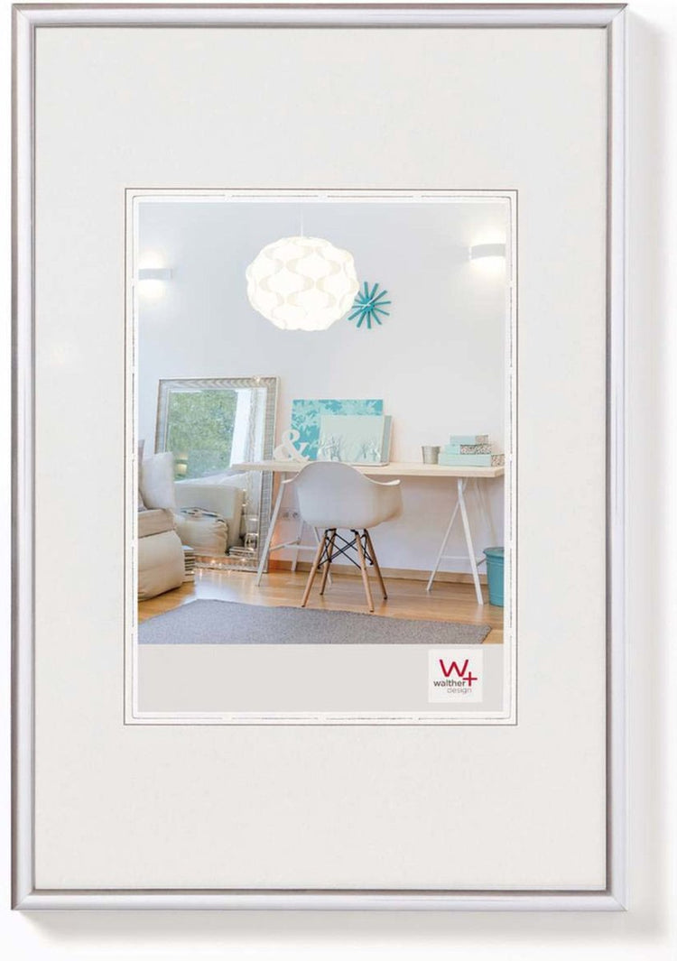 Walther new lifestyle - cadre en plastique - format photo 28x35 cm - argent