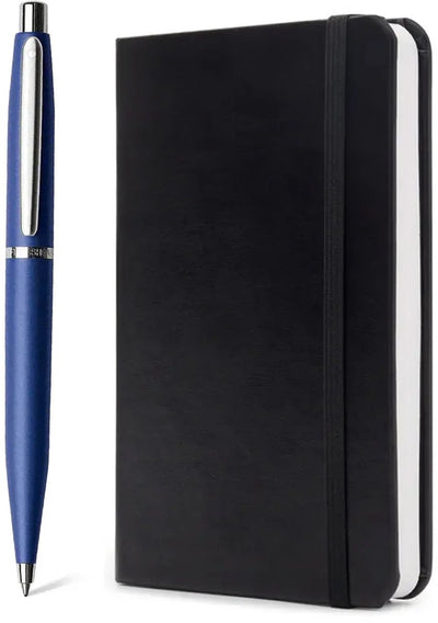 Coffret cadeau stylo à bille Sheaffer - vfm g9401 - nickelé bleu néon - avec carnet a6 - sf-g2940151-4