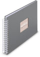 Hama album photo spirale - fine art - 28x24 - 50 pages - gris pierre