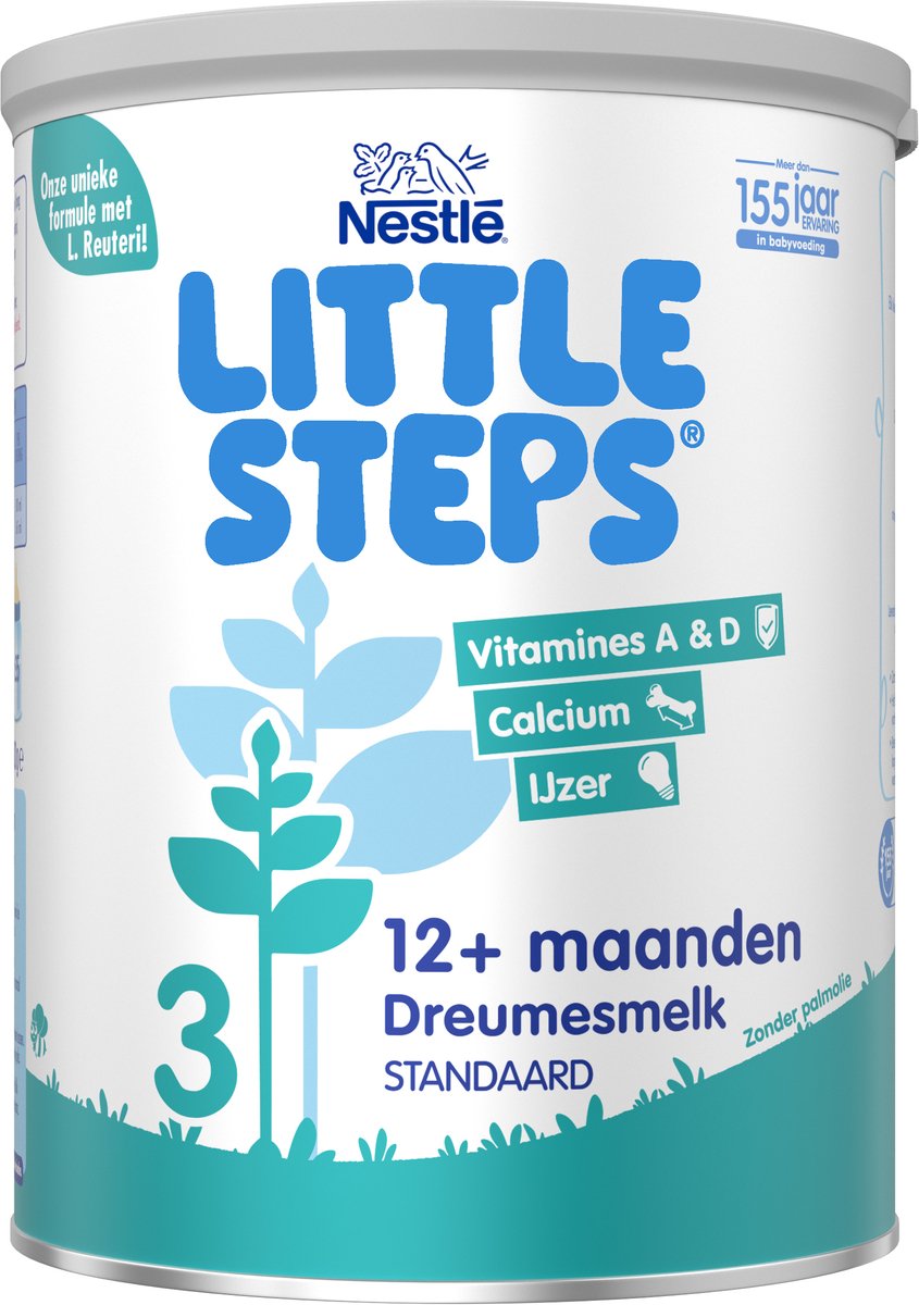 Little steps® Nestlé Little Steps 3 - Biberon standard de lait pour tout-petits - 12+ mois - 2 x 800g