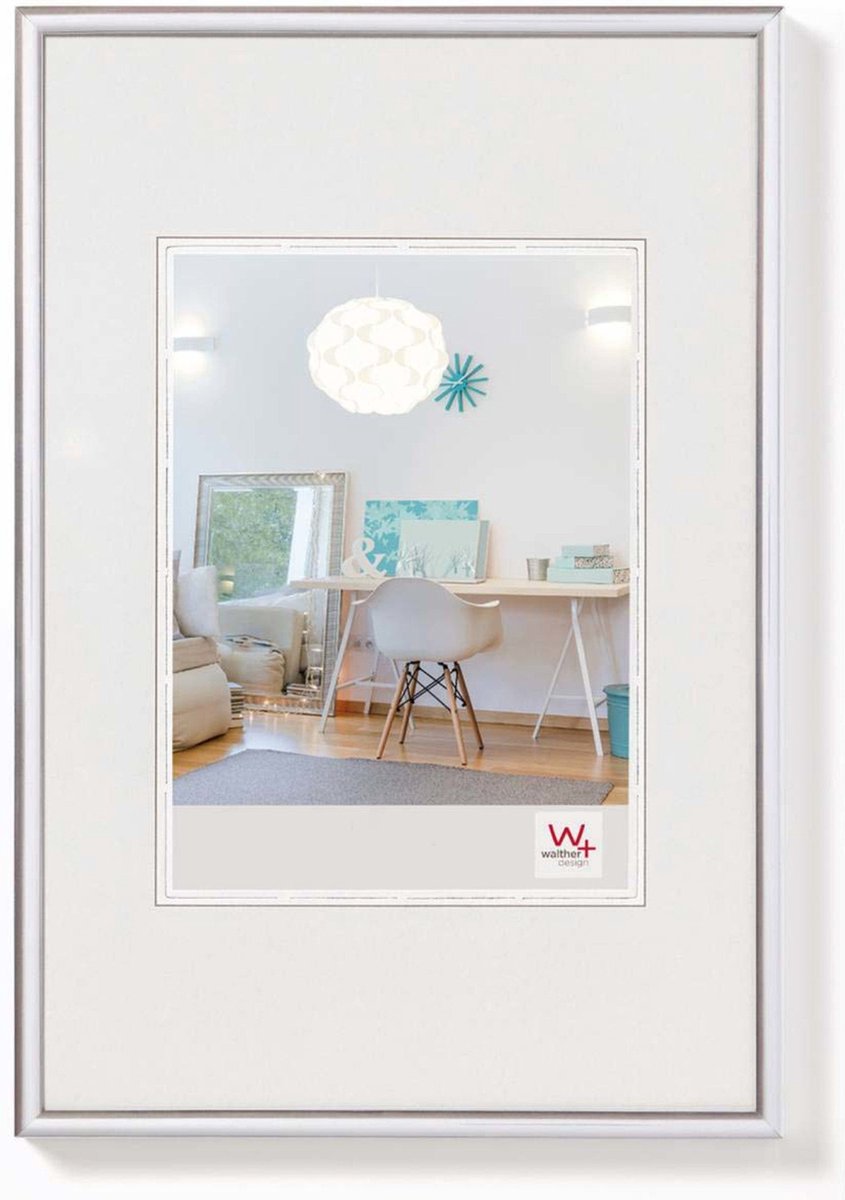 Walther new lifestyle - cadre en plastique - format photo 20x25 cm - argent