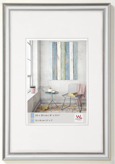 Walther Trendstyle - cadre en plastique - format photo 40x60 cm - argent