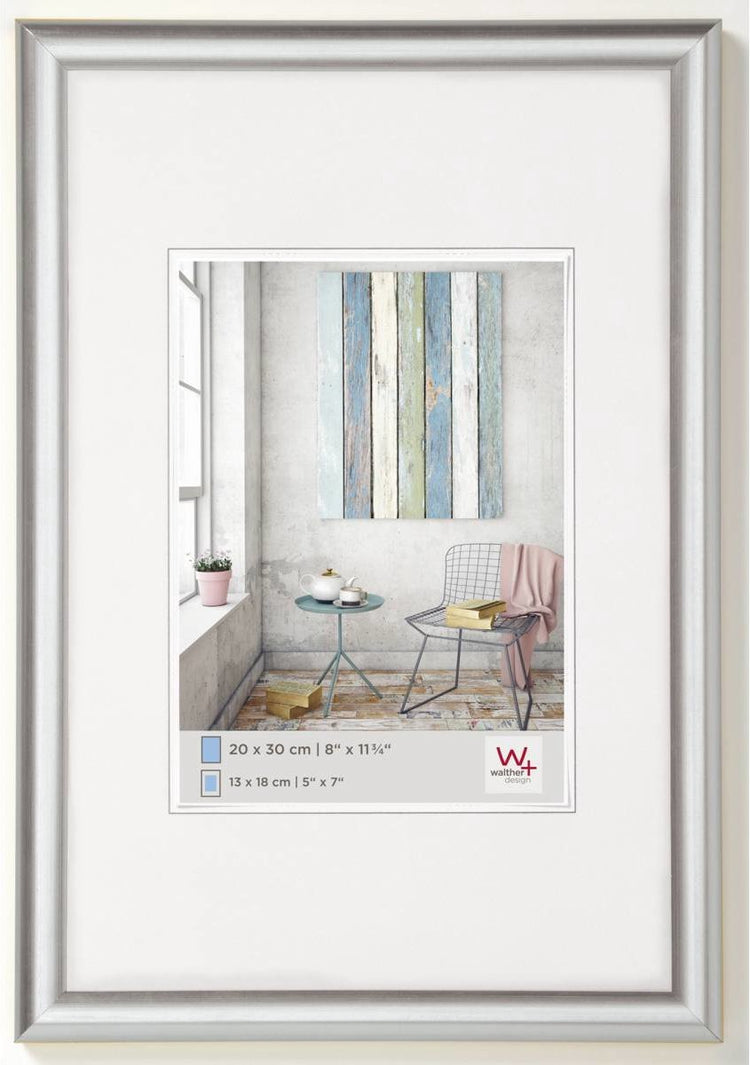 Walther trendystyle - cadre en plastique - format photo 50x70 cm - argent