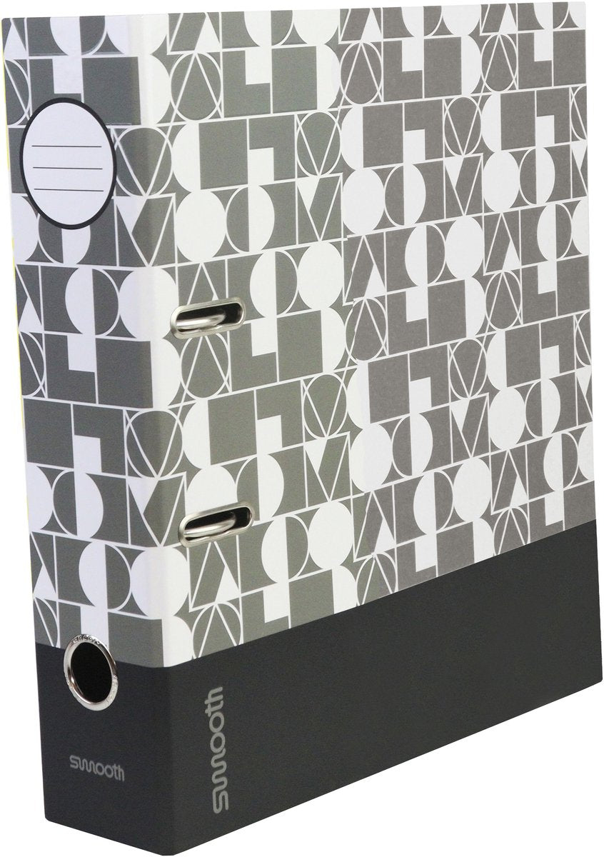Ancor dossier lisse a4 2r 8cm gris noir - an-113174-c