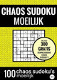 Choas sudoku sudoku difficile : chaos sudoku - non. 4 - livre de puzzles avec 100 puzzles difficiles pour adultes et personnes âgées