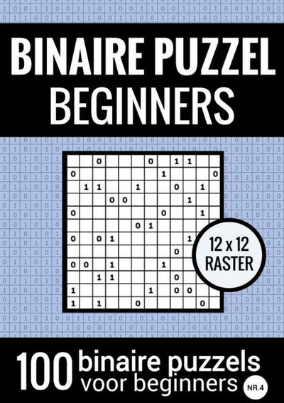 Puzzle binaire Brandless sans marque facile pour les débutants - livre de puzzles avec 100 binairos - no.4