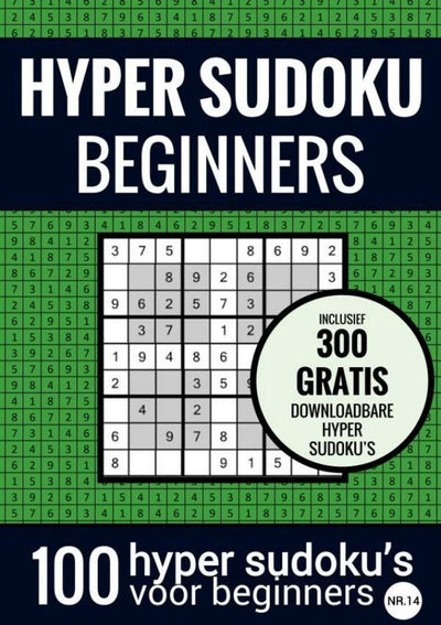 Hyper sudoku sudoku facile : - non. 14 - livre de puzzles avec 100 puzzles faciles pour adultes et personnes âgées