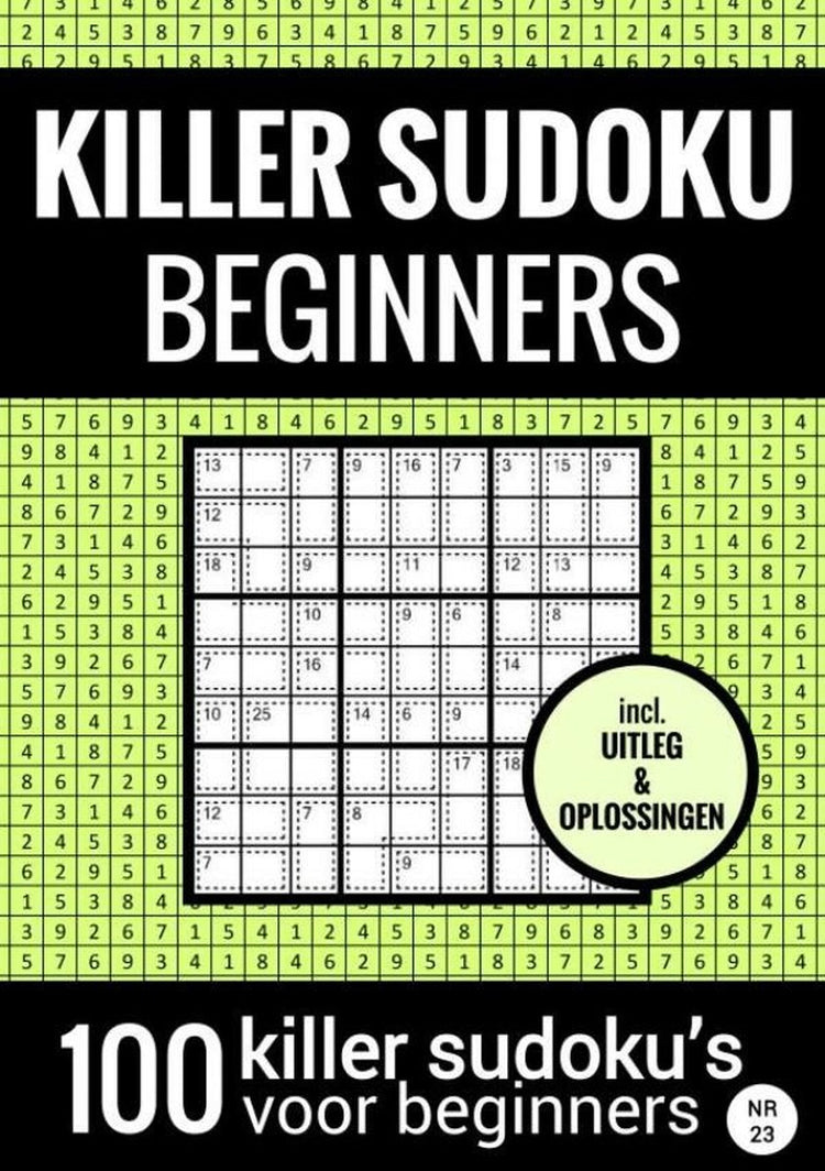 Tueur de sudoku sans marque sans marque - facile - non. 23 - livre de puzzles avec 100 puzzles faciles pour adultes et personnes âgées