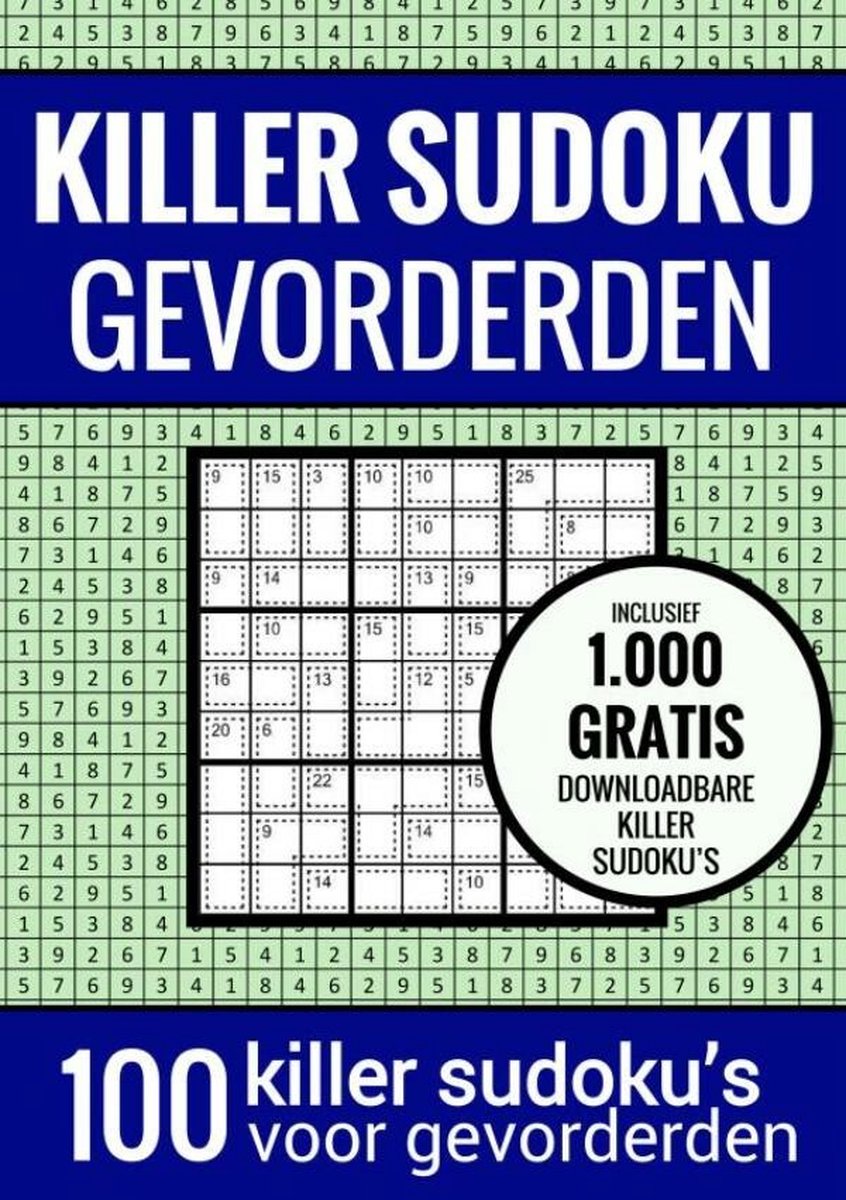Killer sudoku sudoku medium : - livre de puzzles avec 100 puzzles pour étudiants avancés