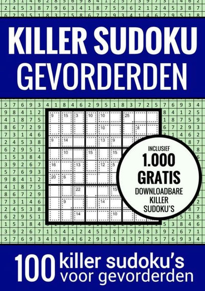 Killer sudoku sudoku medium : - livre de puzzles avec 100 puzzles pour étudiants avancés