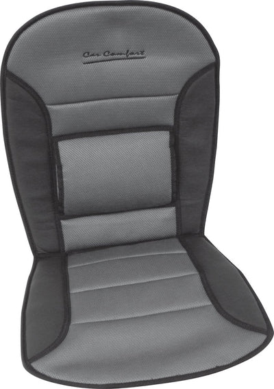 Carpoint coussin de chaise confort 90x45 cm - soutien lombaire - gris noir - montage antidérapant - adapté aux airbags - confort d'assise supplémentaire