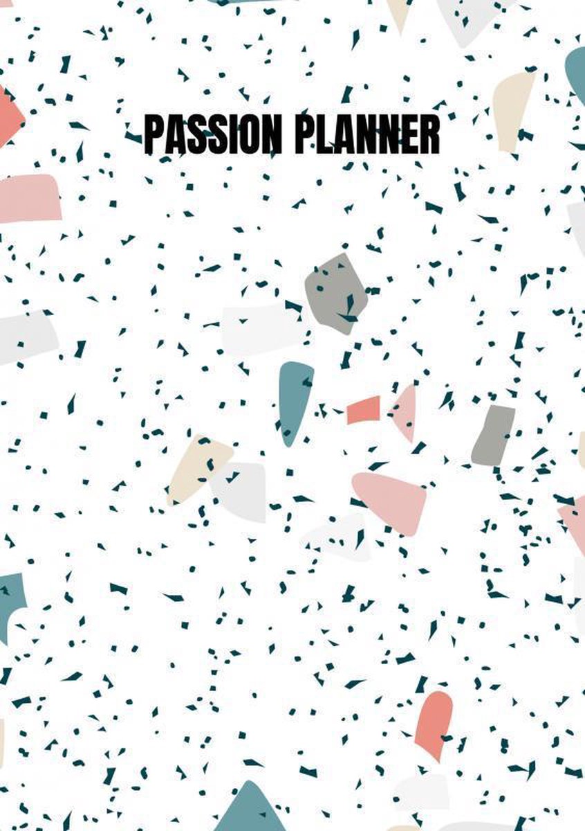 Agenda Passion - 12 mois - hebdomadaire - a5 - couverture souple - marbre bleu - tout confort