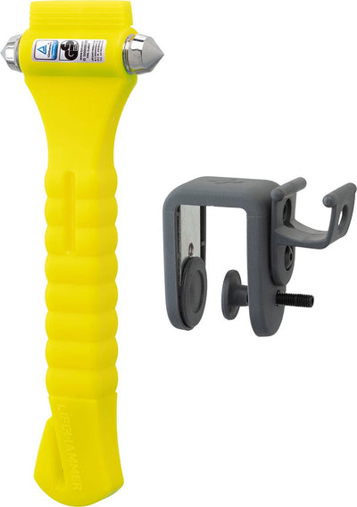 Marteau de sécurité Lifehammer - marteau de sécurité original phosphorescent - marteau d'urgence - jaune