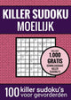 Killer sudoku sudoku difficile : - livre de puzzles avec 100 puzzles difficiles pour adultes et personnes âgées