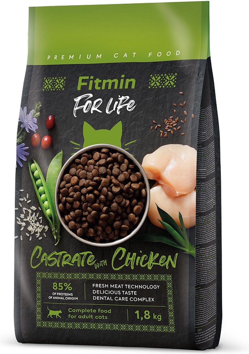 Fitmin chat pour la vie poulet castré 1,8 kg