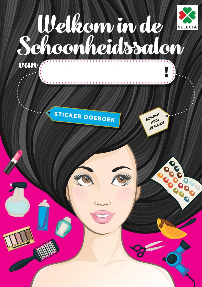 Selecta bienvenue dans mon salon de beauté - cahier d'activités avec autocollants