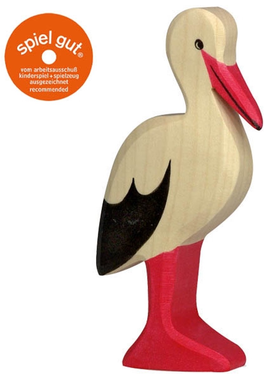 Cigogne Holztiger. 6 cm.