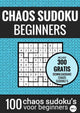 Choas sudoku sudoku facile : chaos sudoku - non. 2 - livre de puzzles avec 100 puzzles faciles pour adultes et personnes âgées