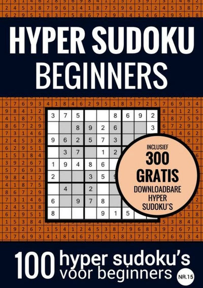 Hyper sudoku - non. 15 - sudoku facile - livre de puzzles avec 100 puzzles faciles pour adultes et personnes âgées