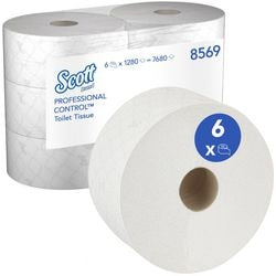 Papier toilette scott control blanc 2 épaisseurs