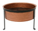 Brasero Decoris aspect cuivre avec support (acier) 56x37