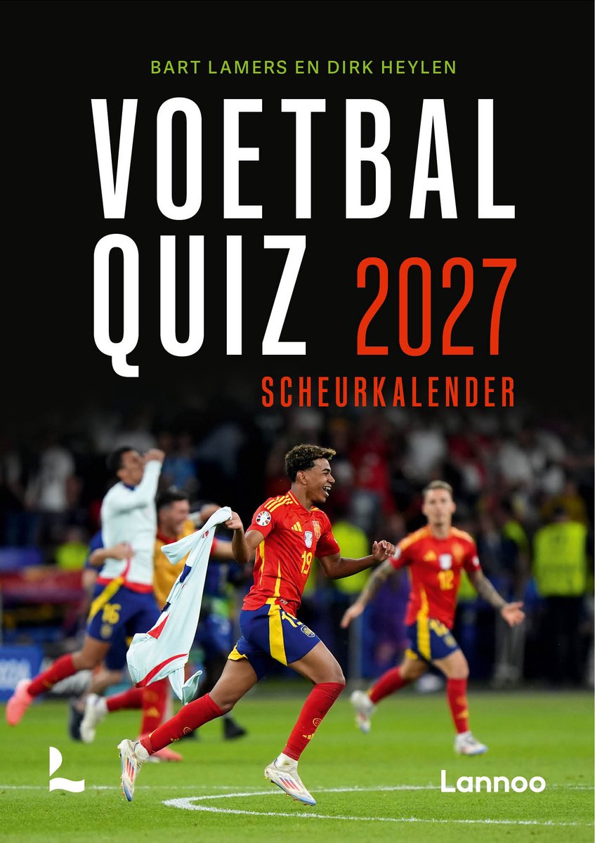 Lannoo le calendrier détachable du quiz football 2027